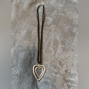 Elegant Silver Heart Pendant Necklace